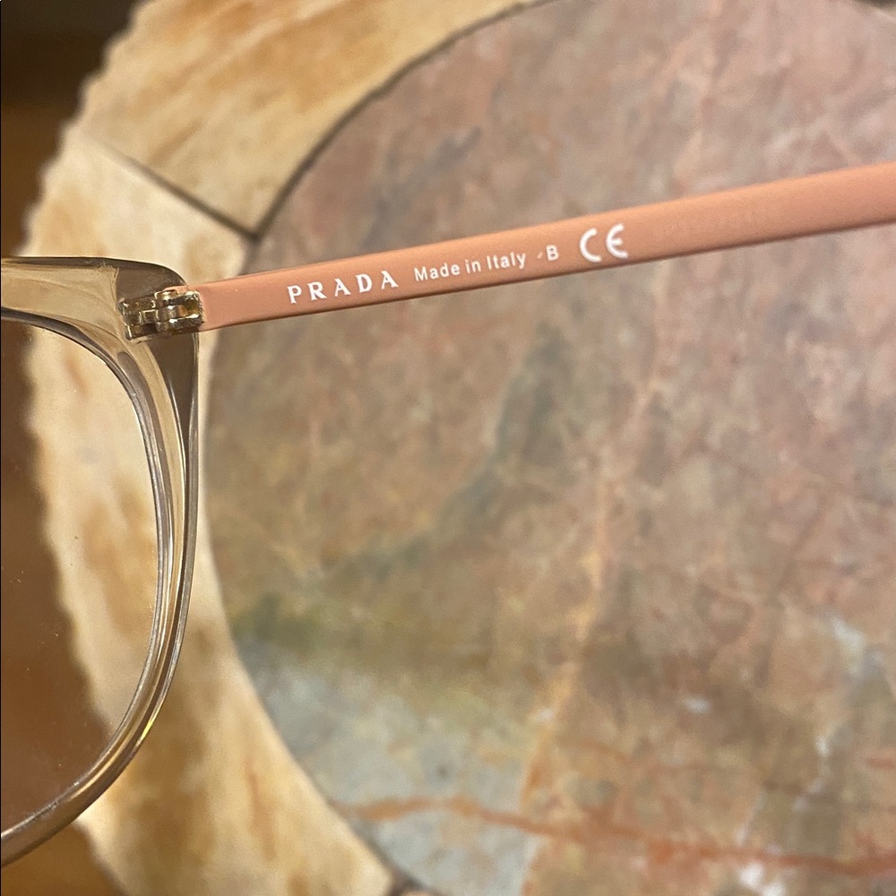 😎💕Prada Eyeglasses Frames Only, VPR 07V 326-1O1, 53-20-145, Pink, Made in Italy - Picture 9 of 10